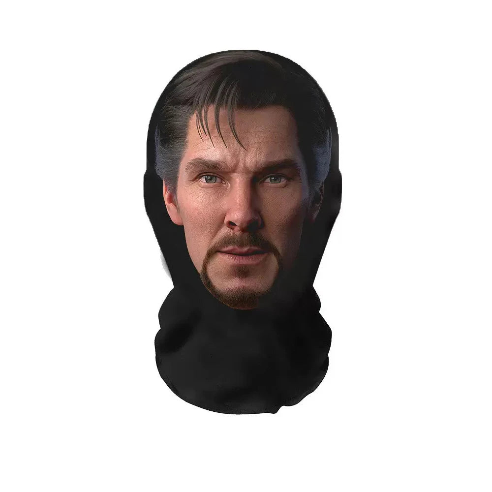 Cosplay Mask | 3D Printed Realistic Face | Stretch Mesh | One Size