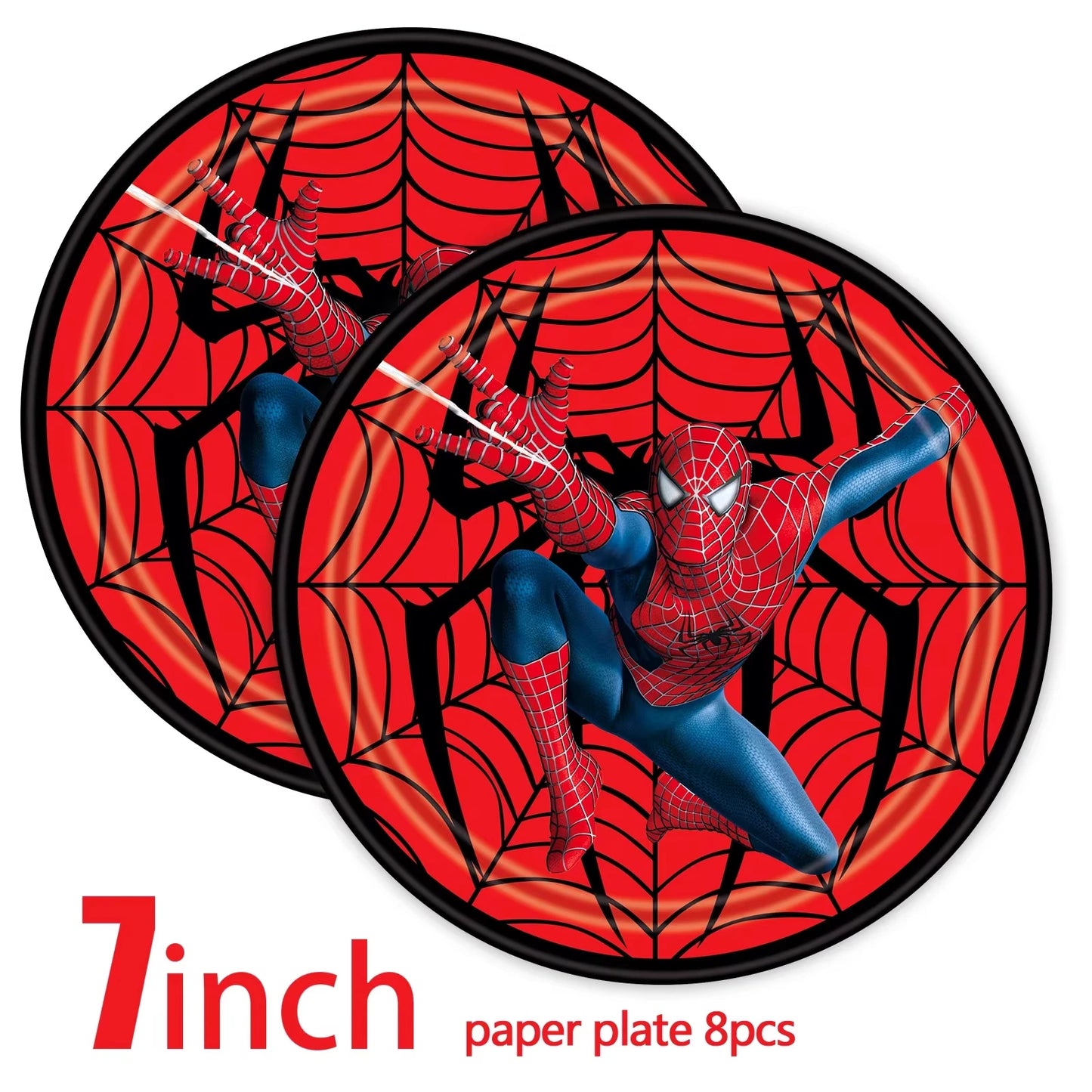 Party Decor Kit | Spidey Theme | Birthday | Plates Cups Tablecloth Banner