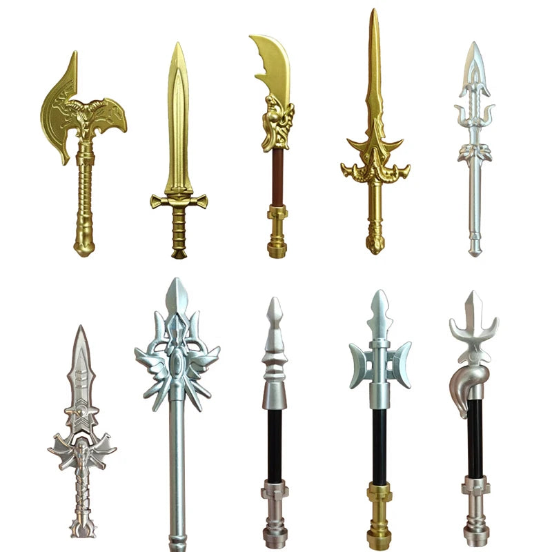 Medieval Building Blocks | Knight Weapon Set | Compatible With Lego | Kids Toy
