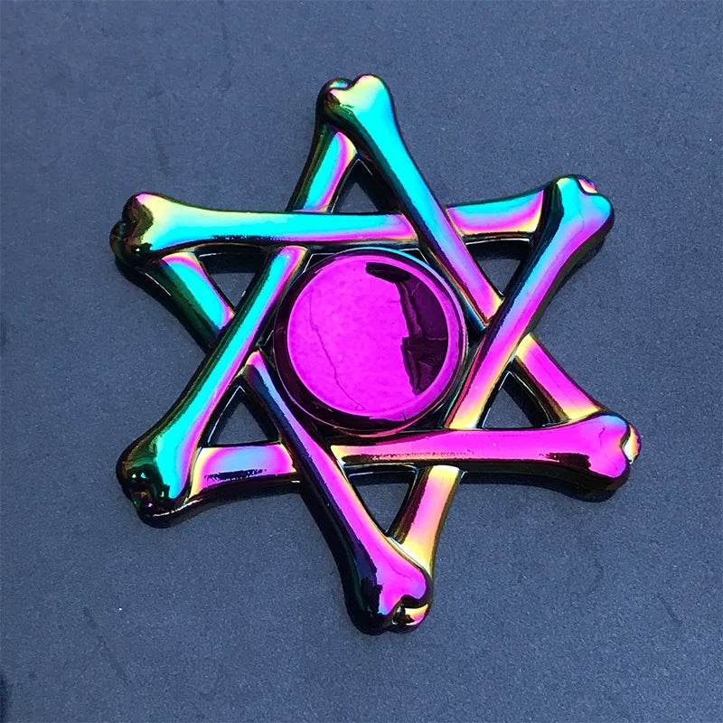 Premium Metal Fidget Spinner with Rainbow Gradient Color for Stress Relief and Anxiety Management for Kids and Adults - ToylandEU