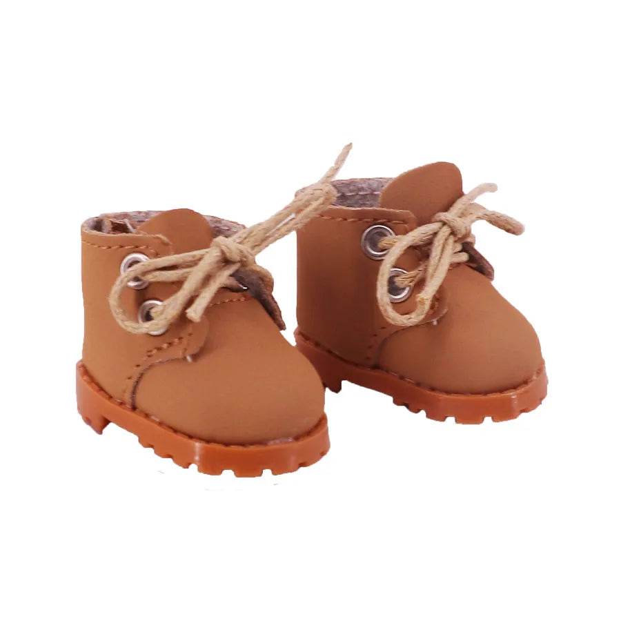 3.8cm Doll Canvas Leather Shoes For Labubu 17cm Doll - ToylandEU