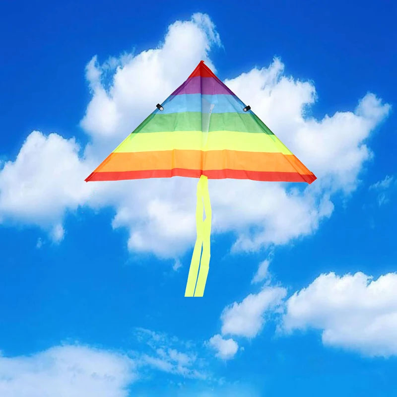 Rainbow Kite with 50 Meter Kite Line for Children
