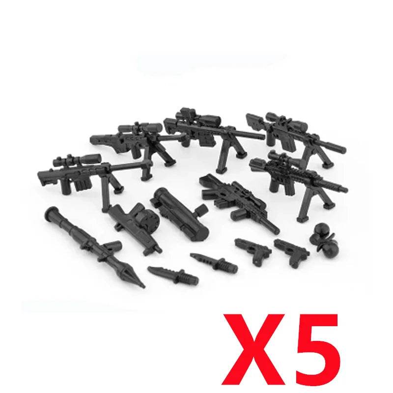 Premium Building Blocks Set Camouflage Military Equipment With Roadblock And Aircraft Parts For Kids - ToylandEU