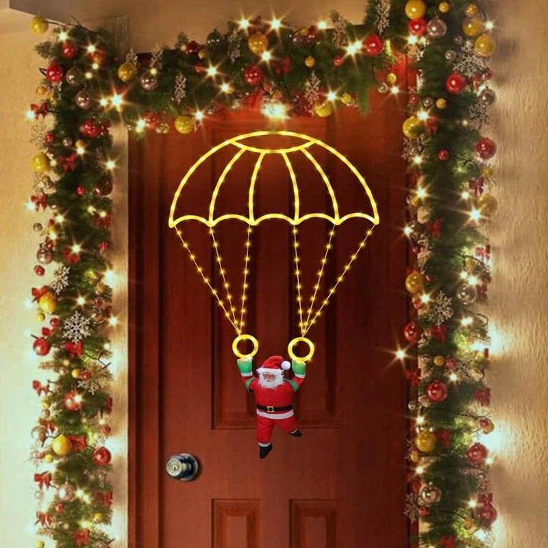 LED Christmas Parachute Lights | USB Powered | 5V Santa Decor