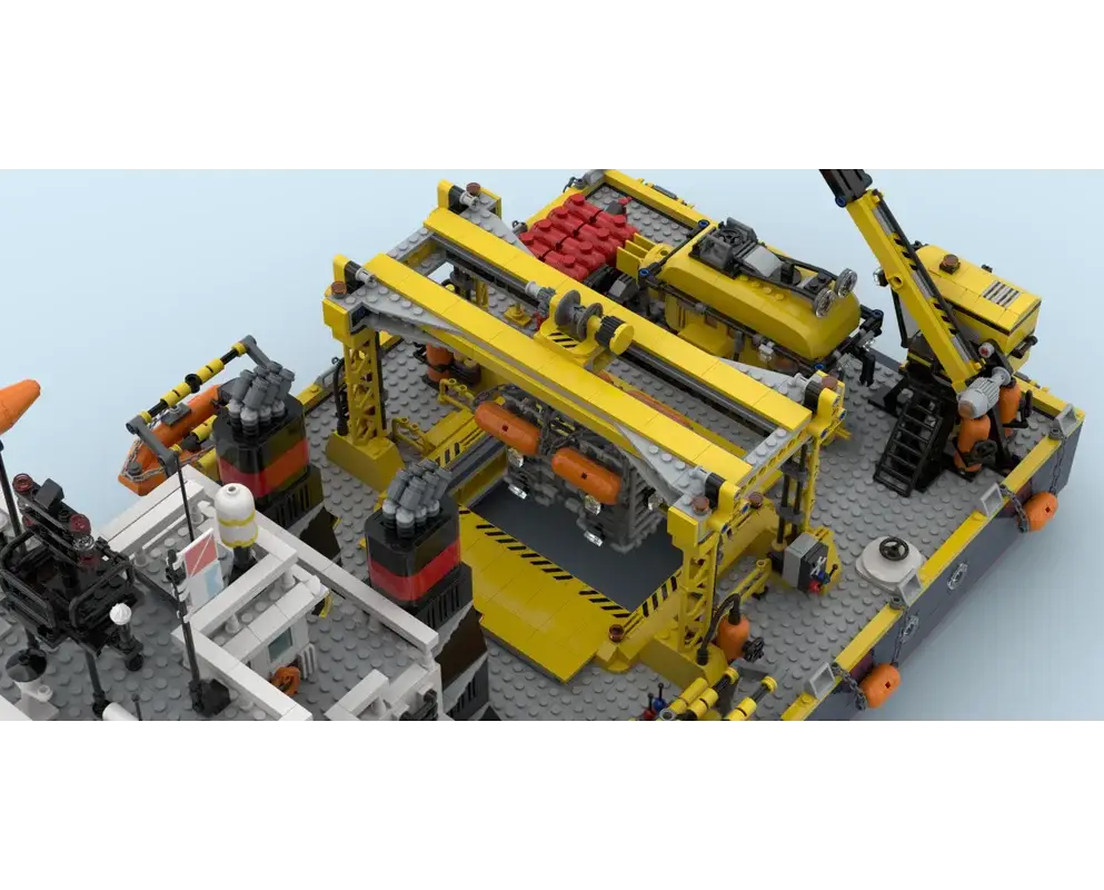 MOC City Catamaran Research Vessel Set Building Blocks Exploration Ships Transport Vehicles Collection Toys Gifts - ToylandEU