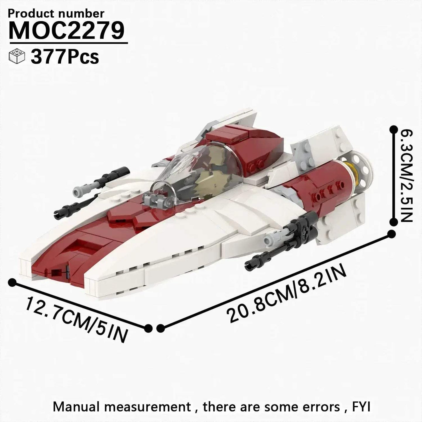 Space Wars Fighter Building Blocks Set For Realistic Dioramas - ToylandEU