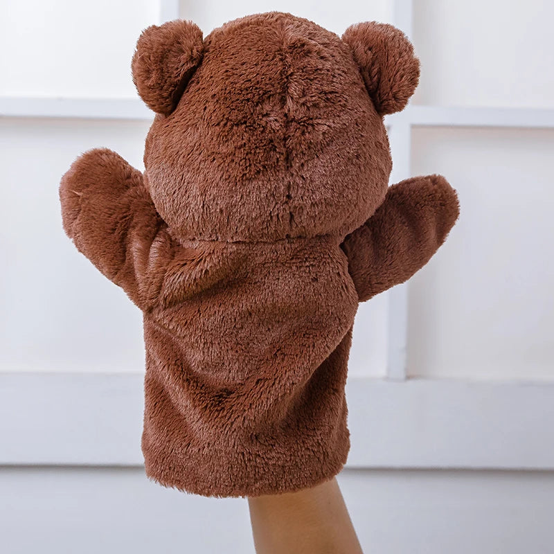 Hand Puppet | 11-Inch Plush Bear | Soft Fabric | For Children