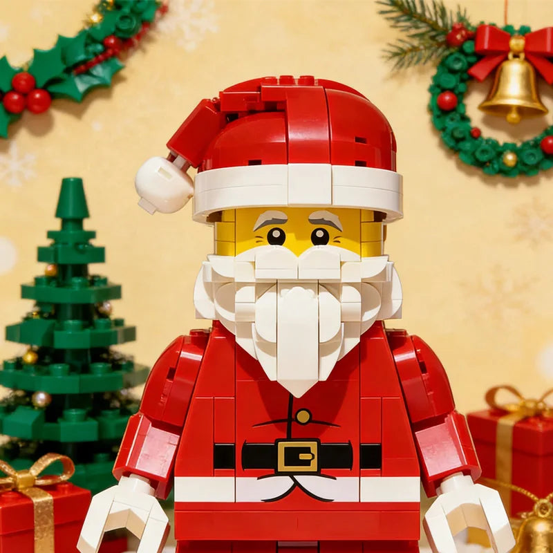 Minifigure Building Block Set | 761 Pieces | Santa Theme | Ages 14 and Up