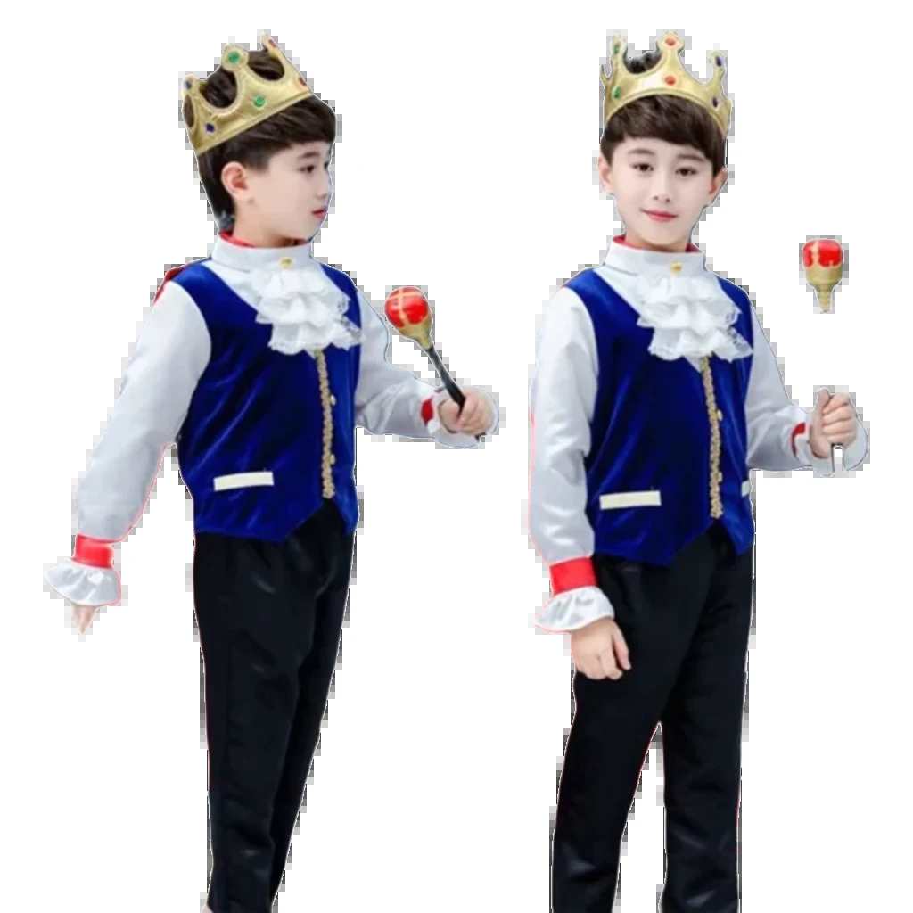 Children's Enchanted Prince Costume for Halloween Dress-Up - Royal Fantasy Outfit