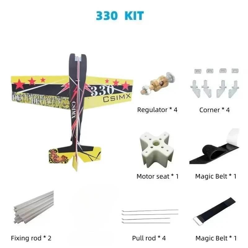3D Mercury Fixed-wing Aerobatic Magic Board Plane RC Airplane KIT DIY - ToylandEU