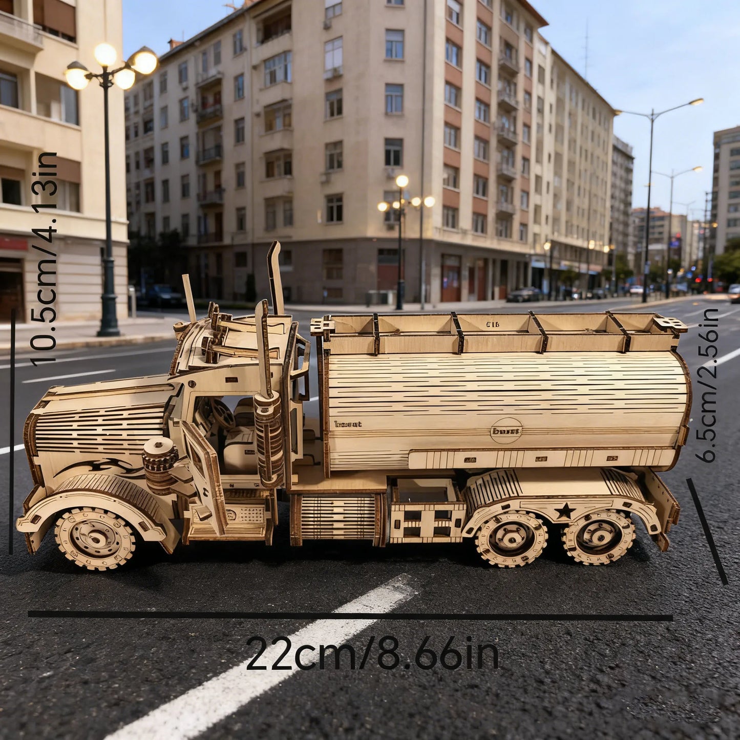 Wooden 3D Oil Tanker Puzzle Kit For Education And Play