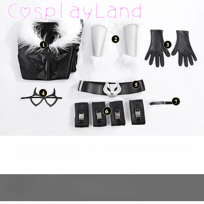 Cat Cosplay Costume For Women With Belt Custom Made
