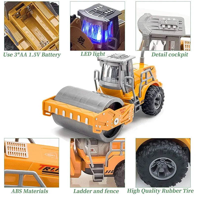 Rc Car Toys Truck 1:30 Wheel Shovel Loader 6CH 4WD Metal Remote - ToylandEU