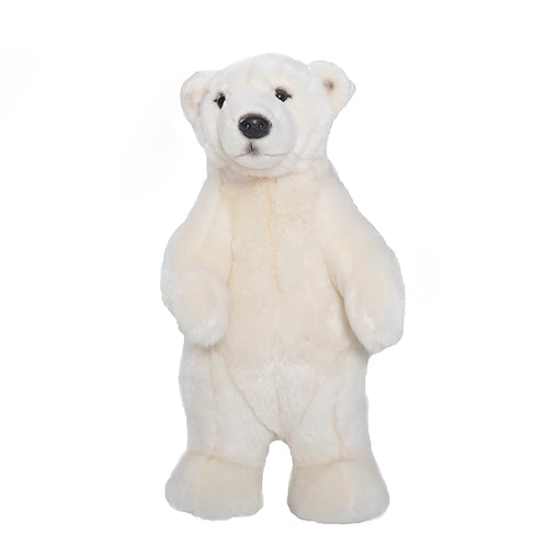 Lifelike Polar Bear Plush Toy Sea World Animal White Bear Dolls Room Toyland EU