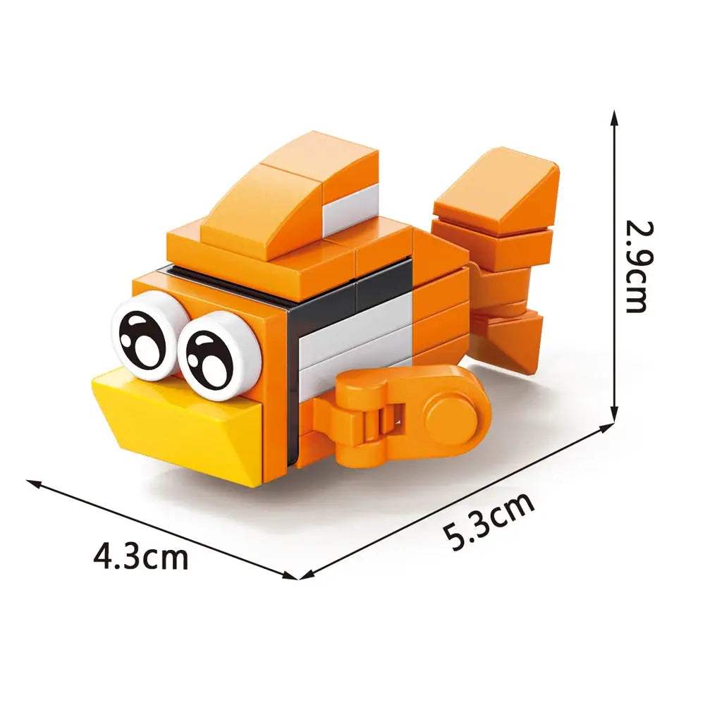 Insect World Animals Scorpion Mantis Ants Spider Birds Marine Animal Building Blocks Toys Desktop Ornaments Bricks Kids Gift - ToylandEU