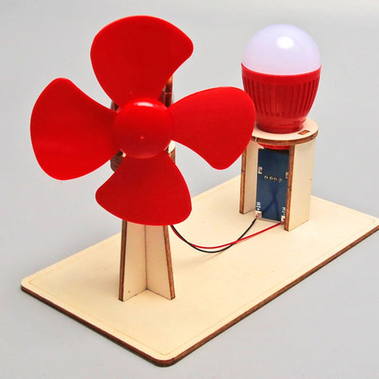 DIY Wooden Wind Generator Model for Children's Montessori Science Learning - ToylandEU