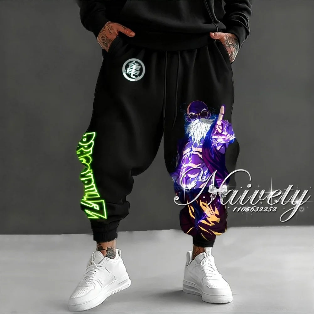 Anime Trousers | Quick Dry Fabric | Loose Fit Cut | Unisex Casual