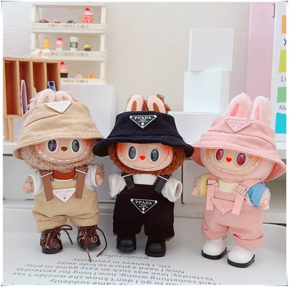 Labubu V1v2v3 17cm Sitting Party Macaron Fashion Set - ToylandEU