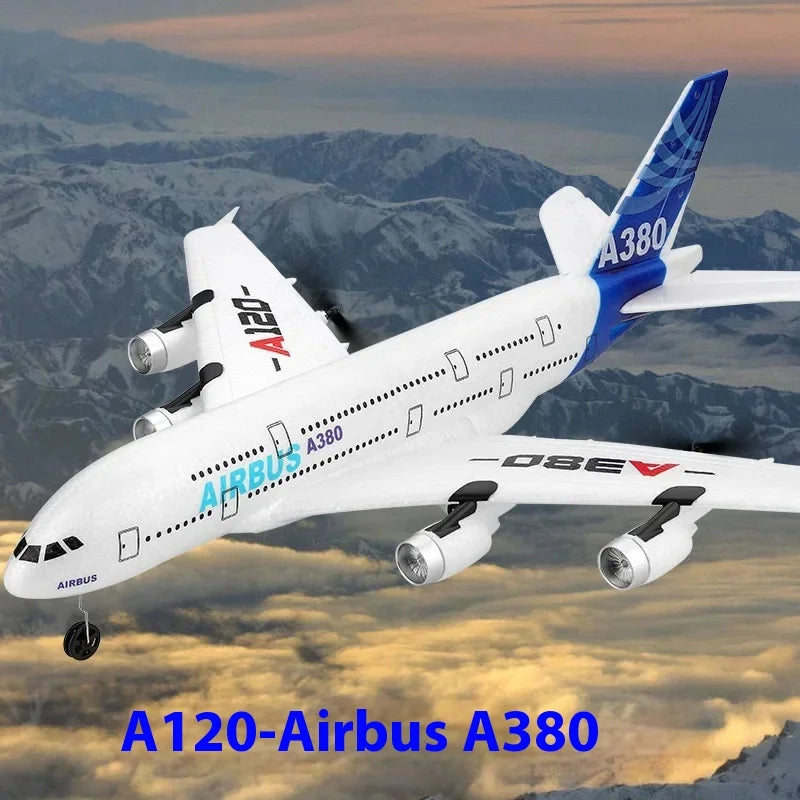 RC Remote Control A380 Airbus Model Aircraft - 2.4GHz 3-Channel RC Glider for Kids - Perfect Christmas Gift!