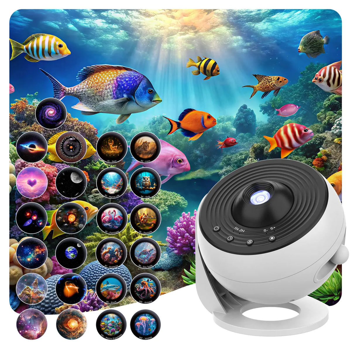 Galaxy Projector | 25 Planetarium Patterns | Remote Control Night Light For Kids Bedroom