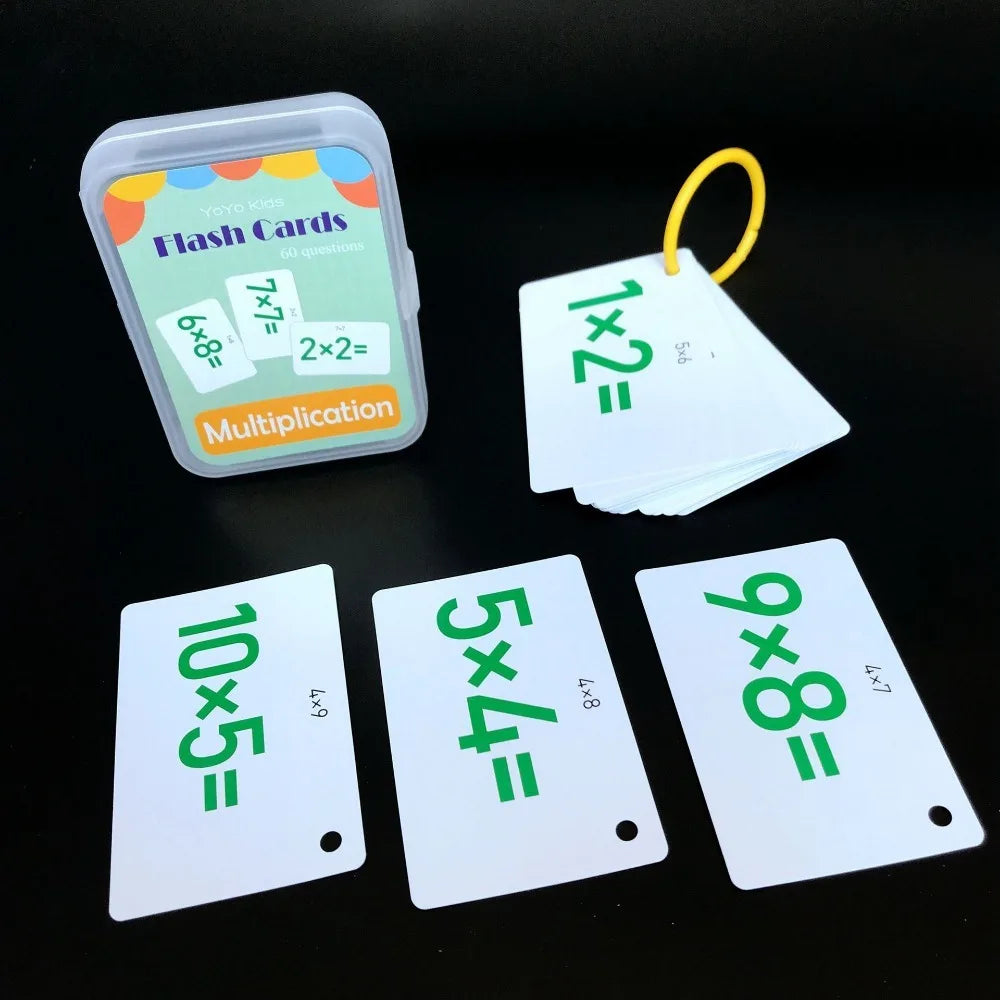Montessori Math Toys Math Flash Cards Addition Subtraction