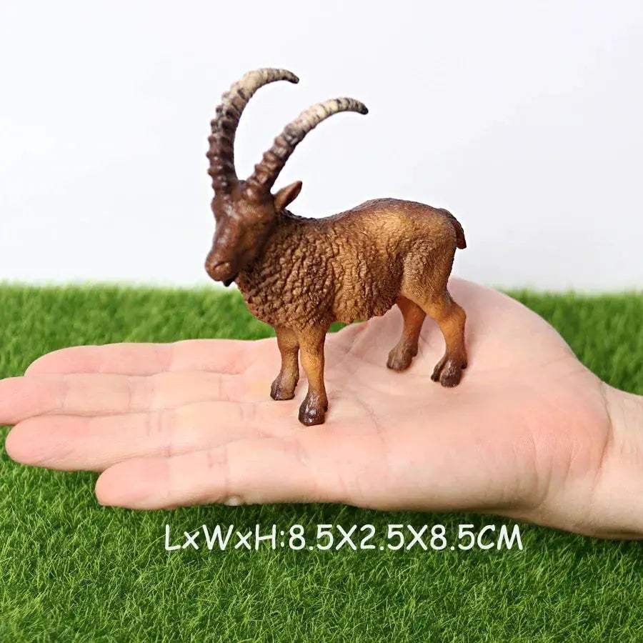 Realistic Farm Animal Figures Set Sheep Goat Antelope Models - ToylandEU