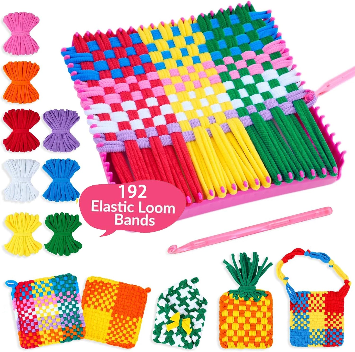 Weaving Loom Kit Toys | DIY Arts and Crafts | CE Certified | Ages 6 to 12