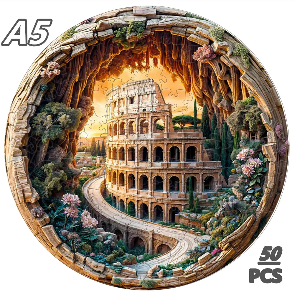 3D Wooden Jigsaw Puzzle | Tiger Pattern | Age 12 And Up | Birthday Gift