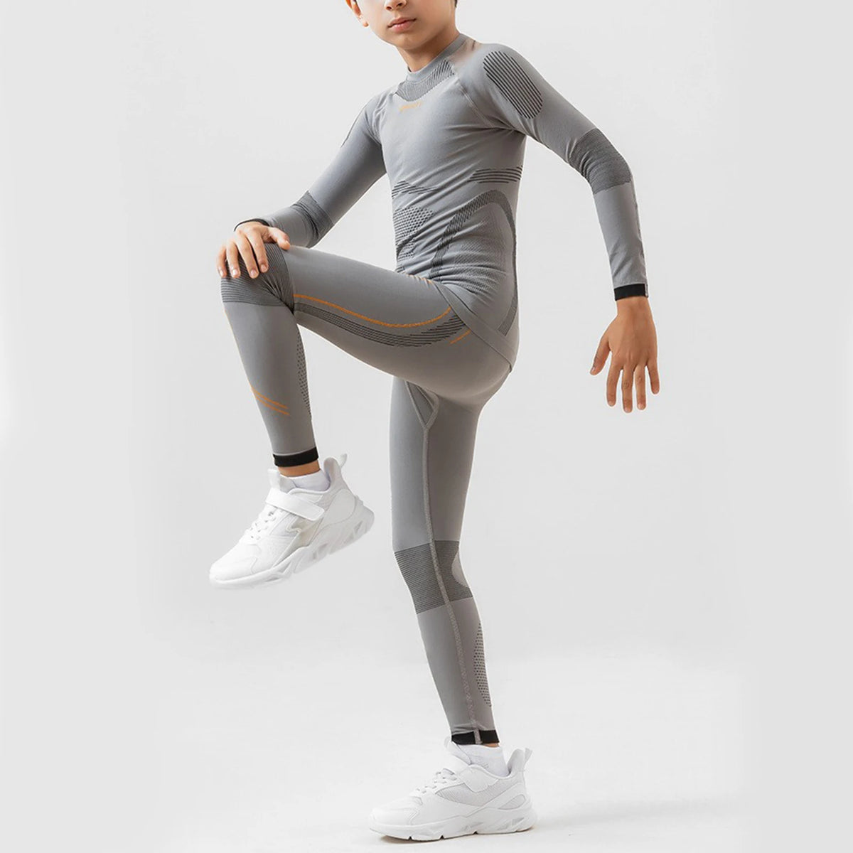 Kids Thermal Underwear Set | Quick Dry Compression | O Neck Cut | Youth 14+