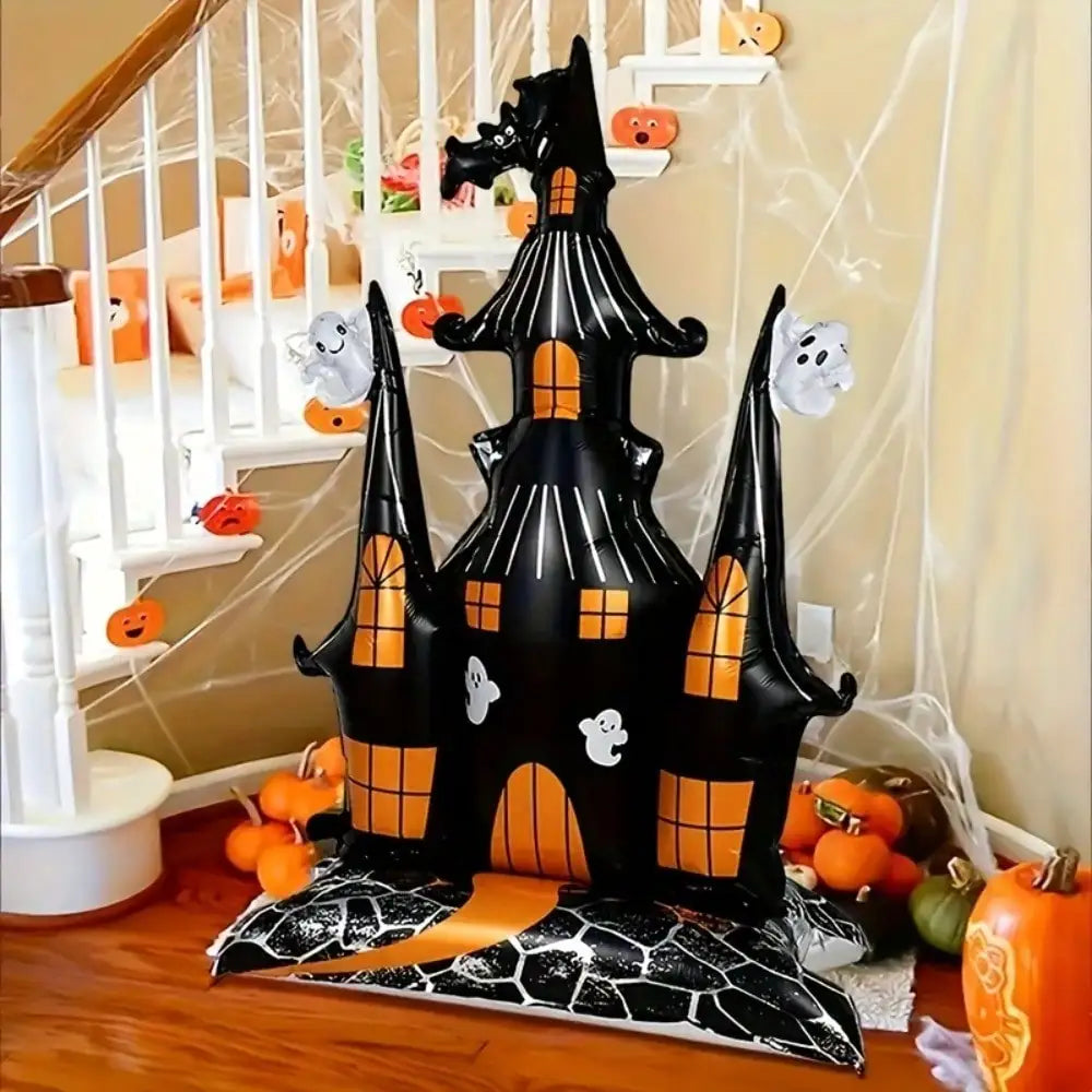 Castle Foil Balloon | 59 Inch Height | Halloween Design | Party Decor