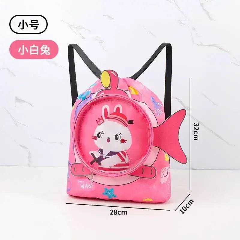 Kids Cartoon Cute Backpack Swimming Bag Waterproof Dry Wet Bag for Boys Girls Shoes Goggles Storage - ToylandEU
