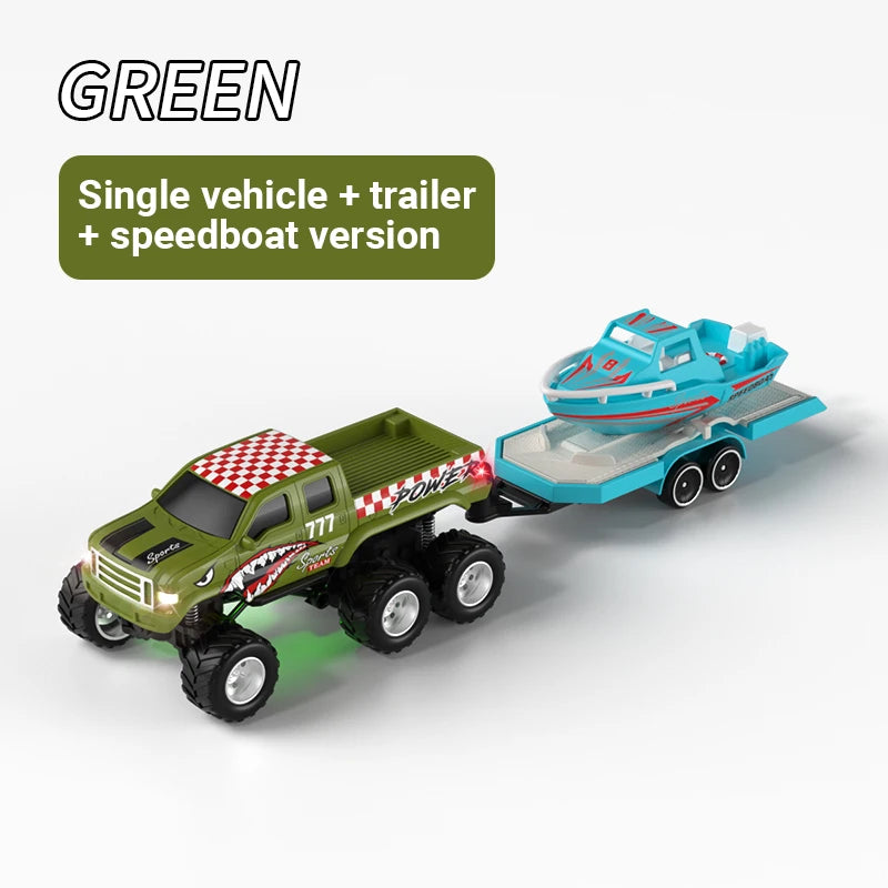 RC Truck | 1:64 Scale 4WD | Extended Battery Life | Mini Alloy Offroad Gift