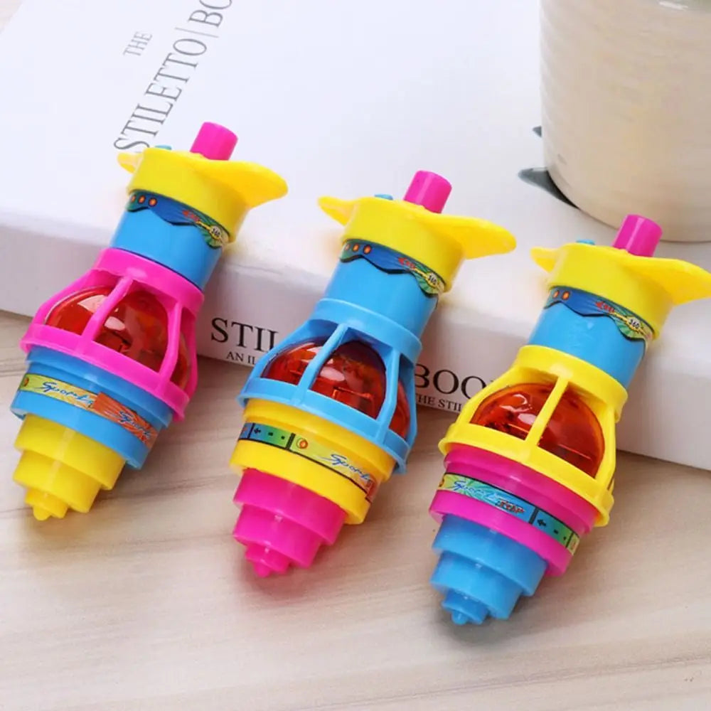 Rotating LED Gyro Launcher Toy with 5 Pcs Random Color Set - ToylandEU