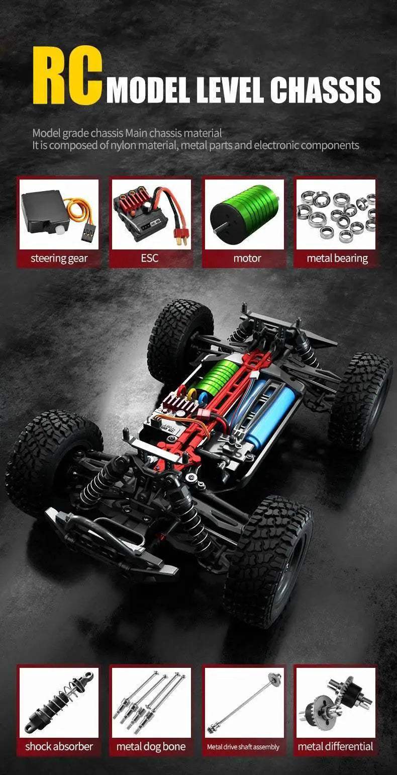 Teeggi 16101 /16102 PRO 1:16 High Speed RC Car Toy - ToylandEU