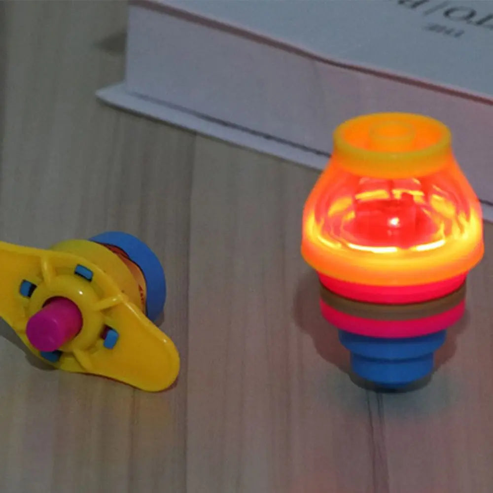 Rotating LED Gyro Launcher Toy with 5 Pcs Random Color Set - ToylandEU