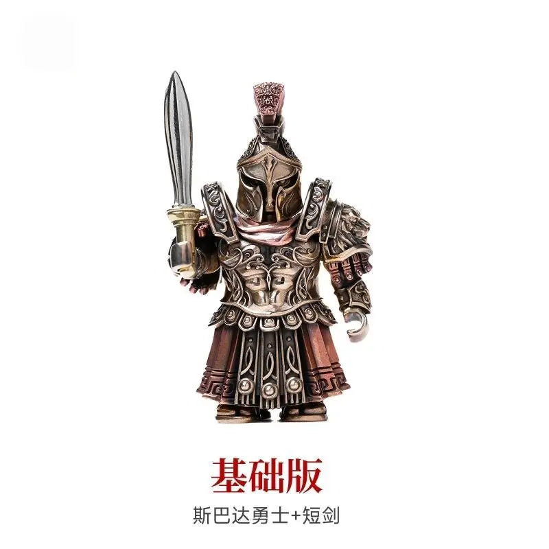 Magnetic Building Blocks | LEGO-Compatible | Detachable Spartan Warrior MOC