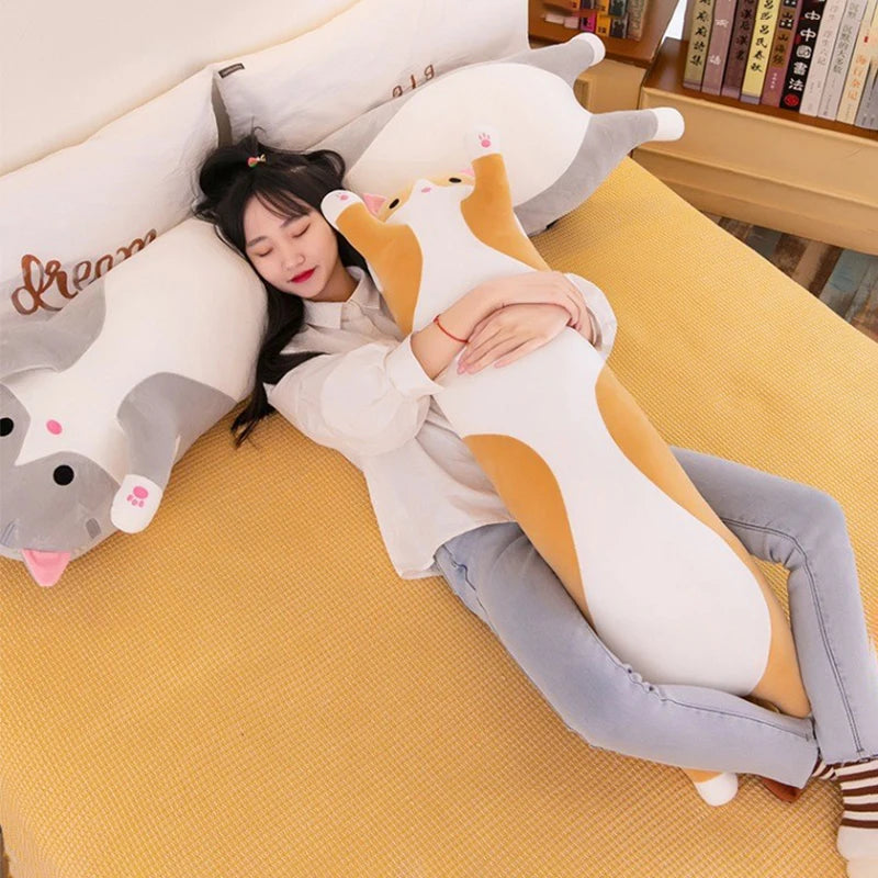 Cat Plush Pillow | PP Cotton Fill | Toylandeu™