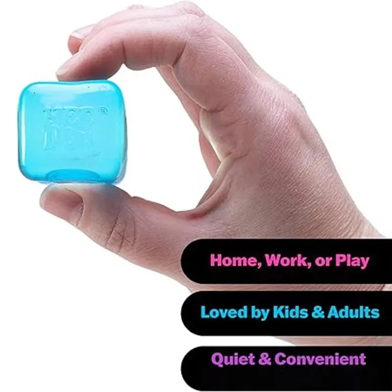 Sensory Stress Cube | Pinch Relief Design | 4 Pack Assorted Colors | Ages 14 Plus