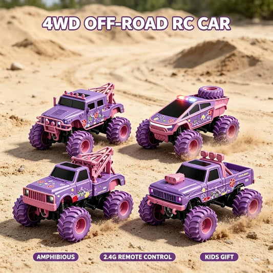 Mini RC Truck | 2.4G Four Wheel Drive | 30 Min Runtime | Bigfoot Off Road