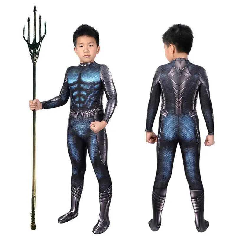 Aquaman Cosplay: Arthur Curry Superhero Halloween Costume for Kids