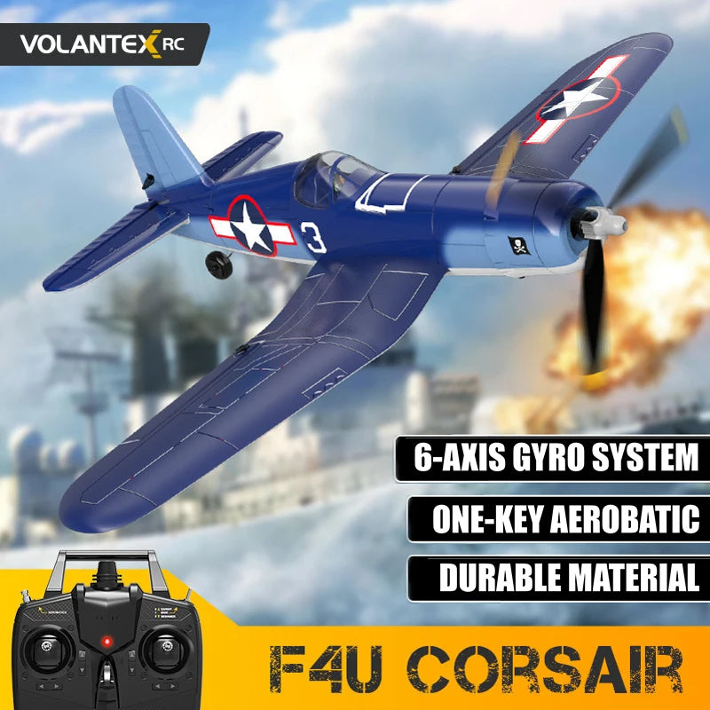 Coolbank RC Plane 2.4G 4CH 6 Axis 761-8 RTF RC Airplane F4U Corsair - ToylandEU