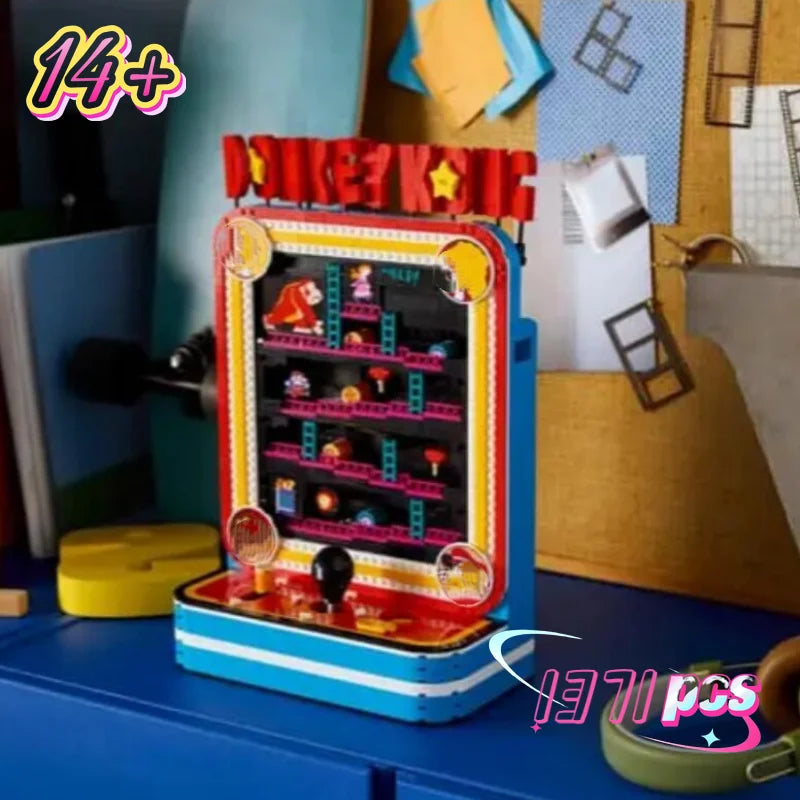 Building Blocks | 1371 Piece Compatible With Lego | Donkey Kong Arcade | Gift