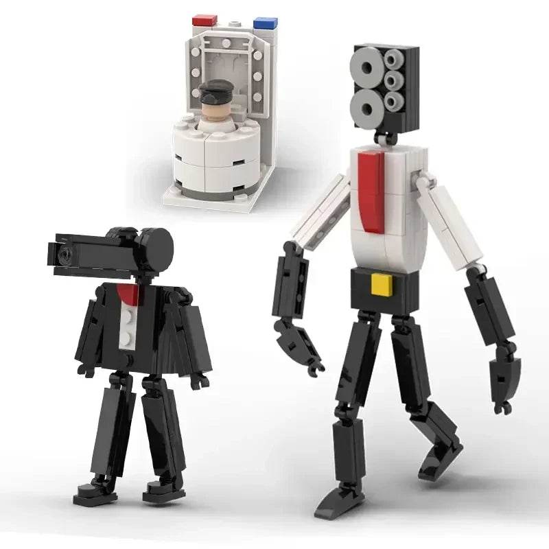 Moc Skibidi Toilet Action Figures Model Building Blocks Toys - ToylandEU