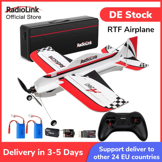 Radiolink A560 Airplane RTF 4CH 3D Brushless RC Plane, 4KM Voltage Telemetry 6 Fly Modes FC Gyro Assist Beginner Indoor Outdoor