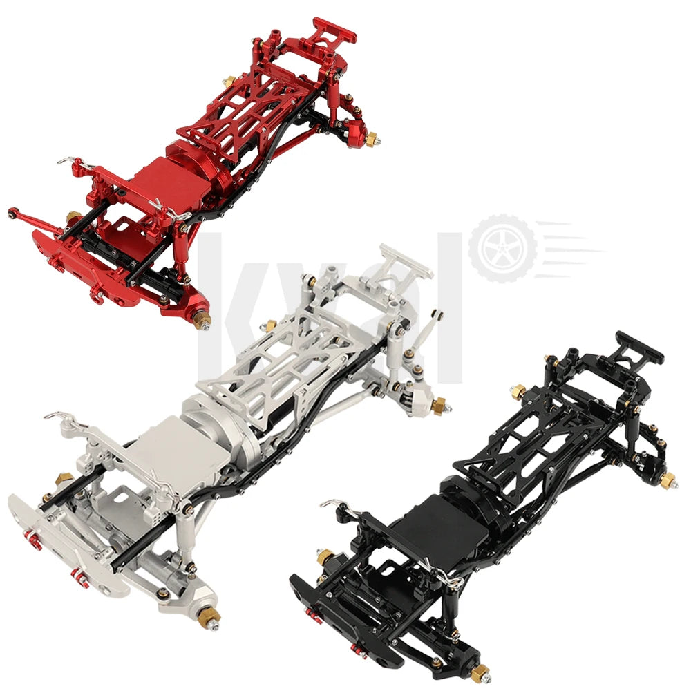 Metal Upgrade Car Frame with Double Front Axles For AXIAL 1/24 SCX24 Toyland EU