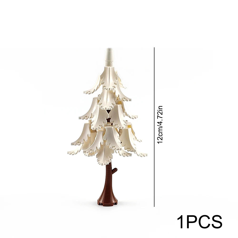 Block Trees | Compatible Brick Design | Plastic Garden Style | Unisex Model