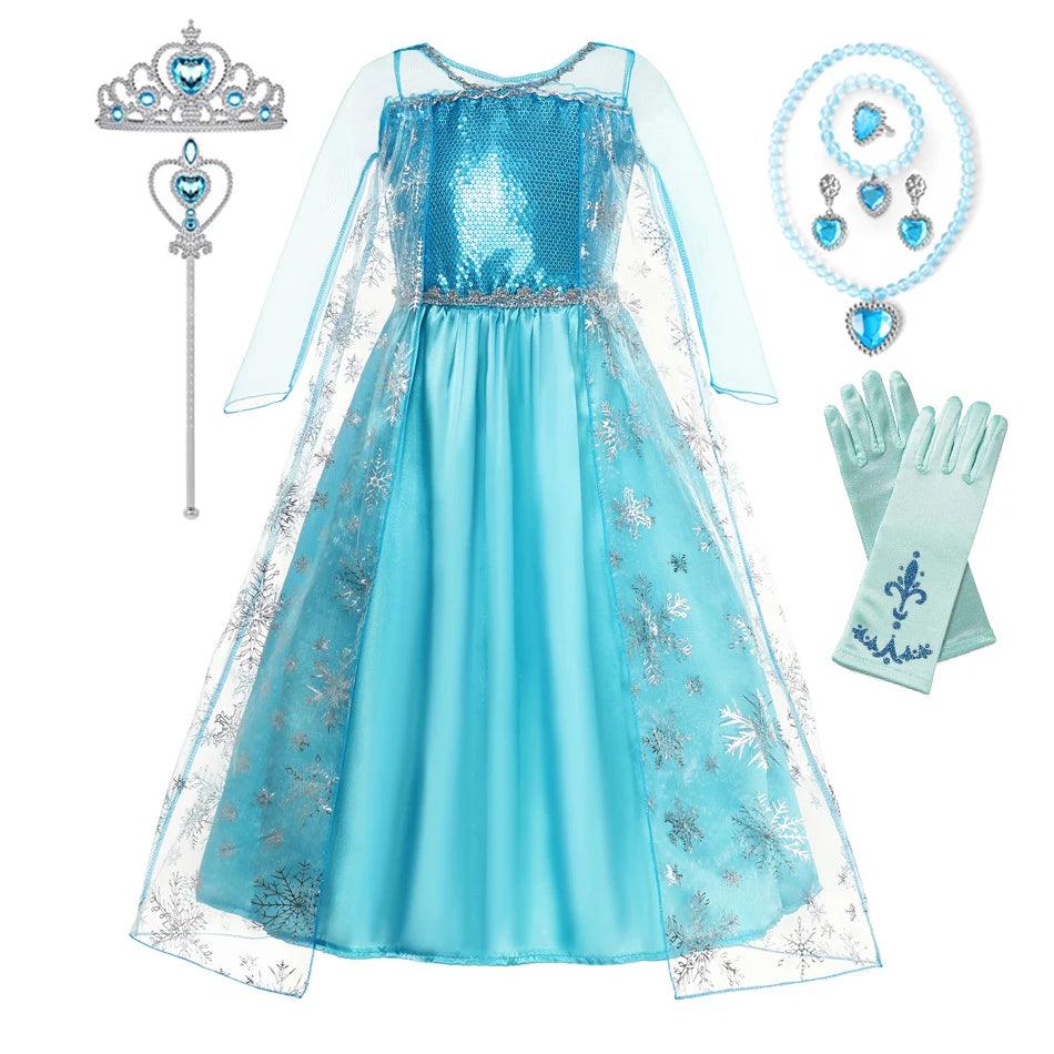 Girls Princess Costume | Elsa Inspired | Toylandeu™
