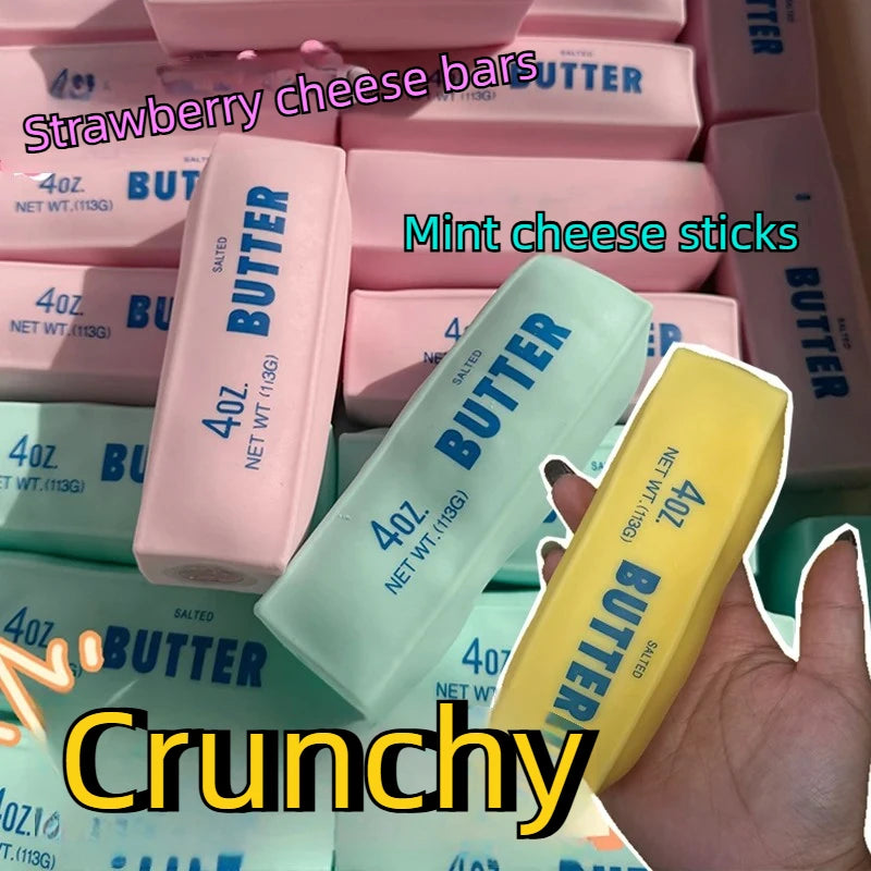 Fidget Toy | Crunchy Butter Fill | Squeezable Stress Relief | Hand Sized