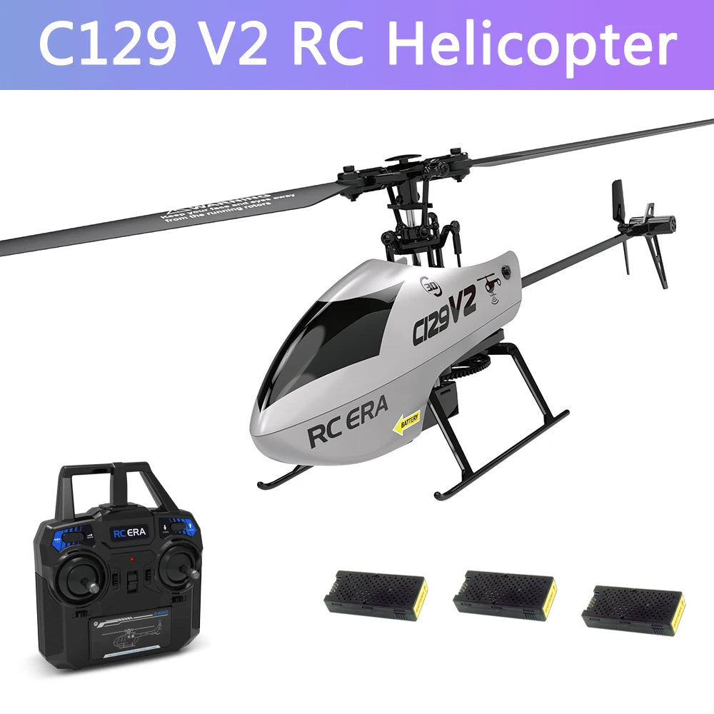 C129 V2 RC Helicopter 6 Channel Remote Controller Helicopter Charging Toyland EU