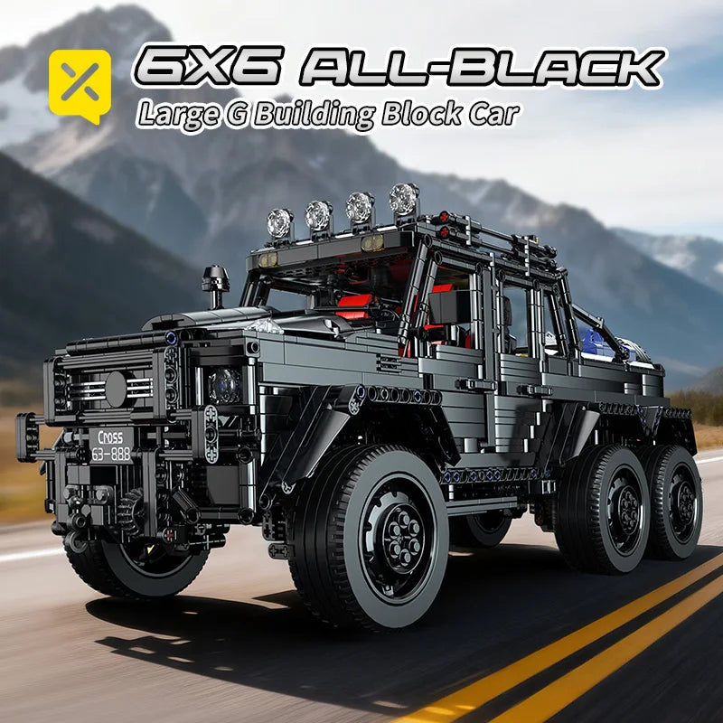 Off Road Truck Building Block Kit | 1:8 Scale | Advanced DIY Model